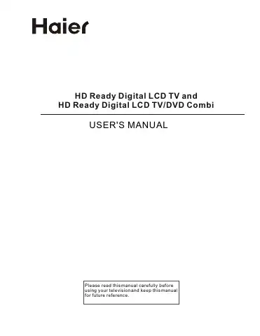Haier 90502138 User Manual first page preview