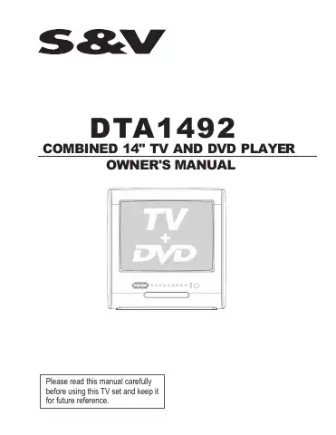 Haier DTA-1492 Owner's Manual first page preview