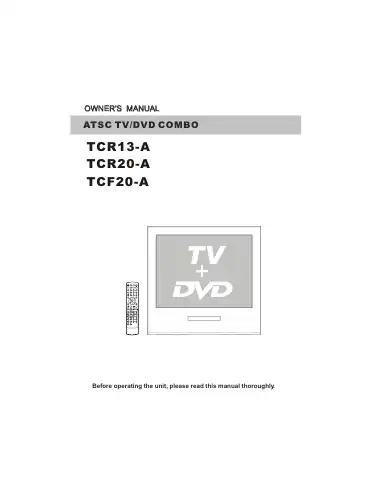 Haier TCR13-A Owner's Manual first page preview