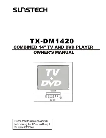 Haier TX-DM1420 Owner's Manual first page preview