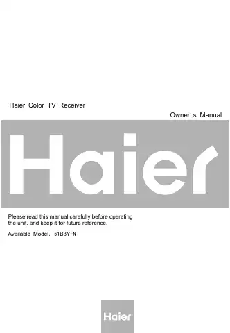 Haier 51B3Y-N User Manual first page preview