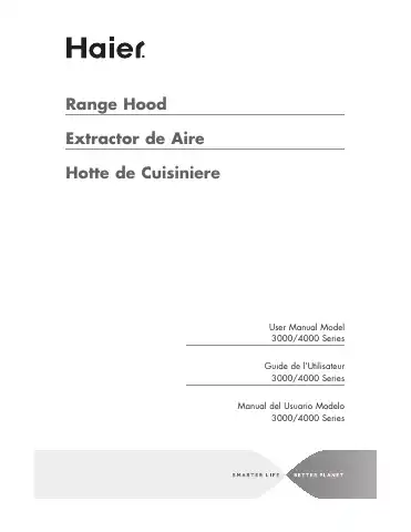 Haier 3000 Series User Manual first page preview