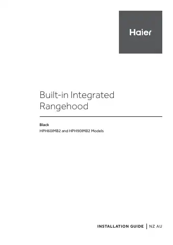 Haier HPH60IMB2 Installation Manual first page preview