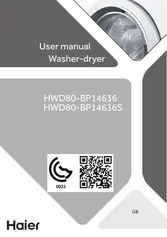 Haier HWD80-BP14636 User Manual first page preview