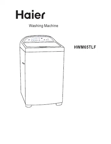 Haier HWM65TLF Owner's Manual first page preview