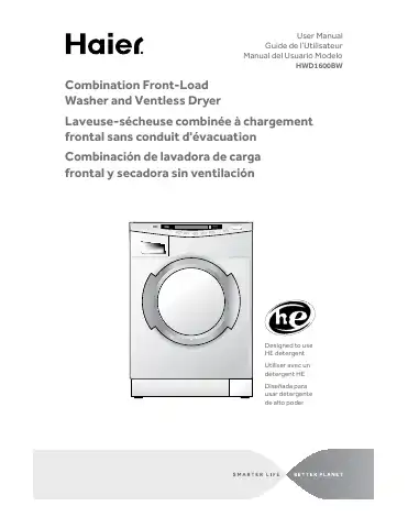Haier HWD1600BW User Manual first page preview