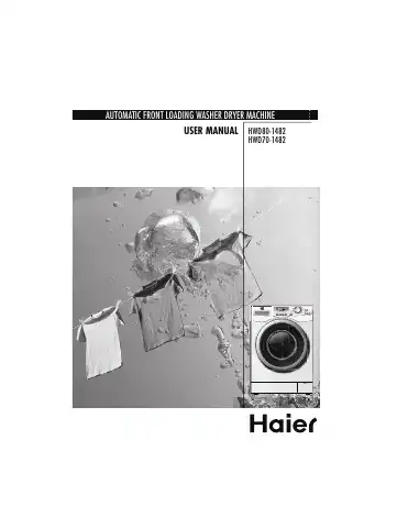 Haier HWD80-1482 User Manual first page preview