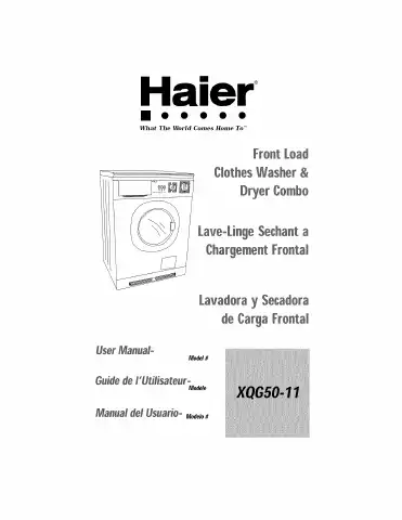Haier XQG50-11 User Manual first page preview