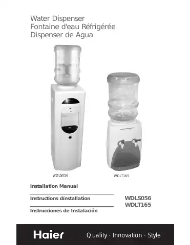 Haier WDLS056 Installation Manual first page preview