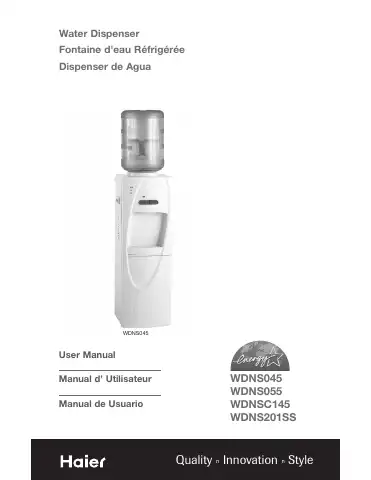 Haier WDNS045 User Manual first page preview