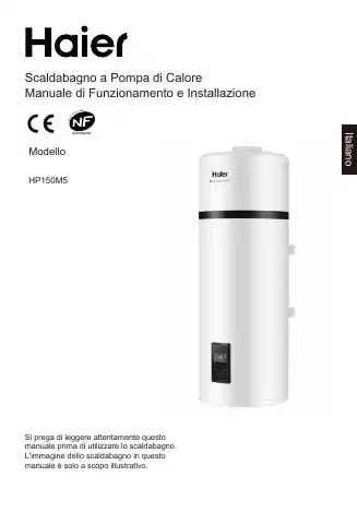 Haier HP150M5 Operation And Installation Manual first page preview