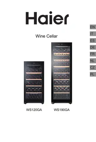 Haier WS120GA Manual first page preview