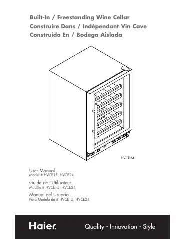 Haier HVCE15 User Manual first page preview