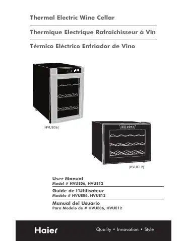 Haier HVUE06 User Manual first page preview