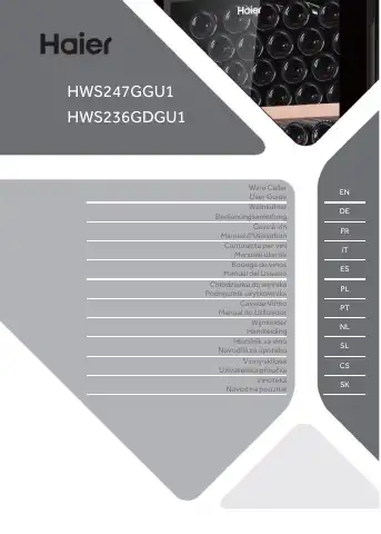Haier HWS247GGU1 User Manual first page preview