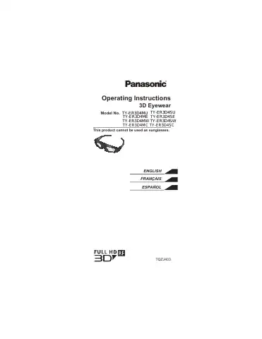 Panasonic TY-ER3D4MU Operating Instructions Manual first page preview