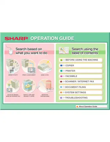 Sharp MX-3114N Operation Manual first page preview