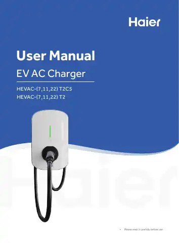 Haier HEVAC-7-T2C5 User Manual first page preview