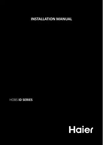 Haier ID Series Installation Manual first page preview