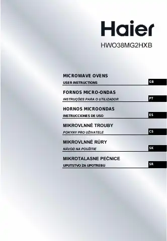 Haier HWO38MG2HXB User Instructions first page preview