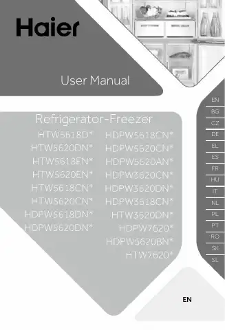 Haier HTW5618D Series User Manual first page preview
