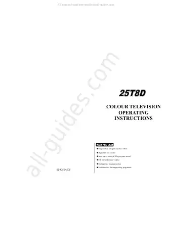 Haier 25T8D Operating Instructions Manual first page preview